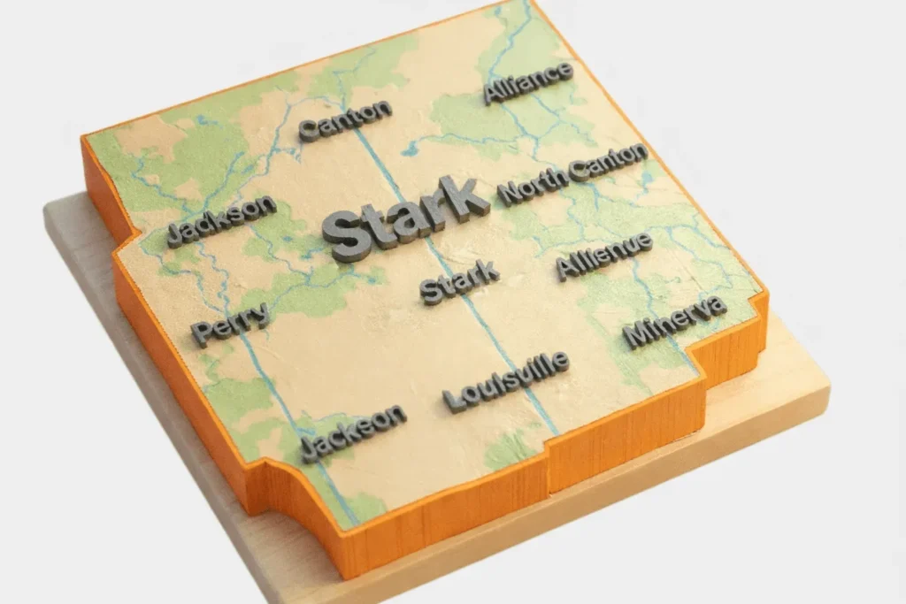 Stark county Ohio brief detail with Smart Map