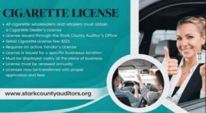 Cigarette license stark county Auditor Ohio