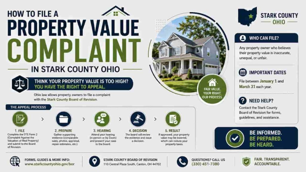 How to File a Property Value Complaint in Stark County Ohio