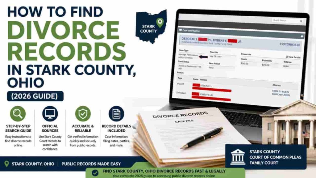 How to Find Divorce Records in Stark County, Ohio (2026 Guide)