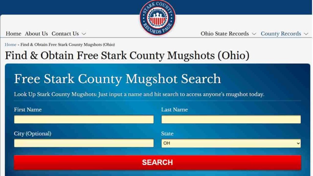 Stark County Ohio Jail Mugshot Search: Inmate Intake & Custody Records