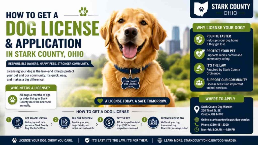 How to Get a Dog License and Application in Stark County, Ohio