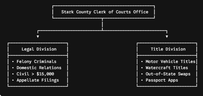 Special Divisions Managed by the Stark County Clerk