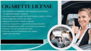 Cigarette license stark county Auditor Ohio