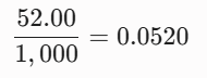 Convert the Effective Millage to a Decimal